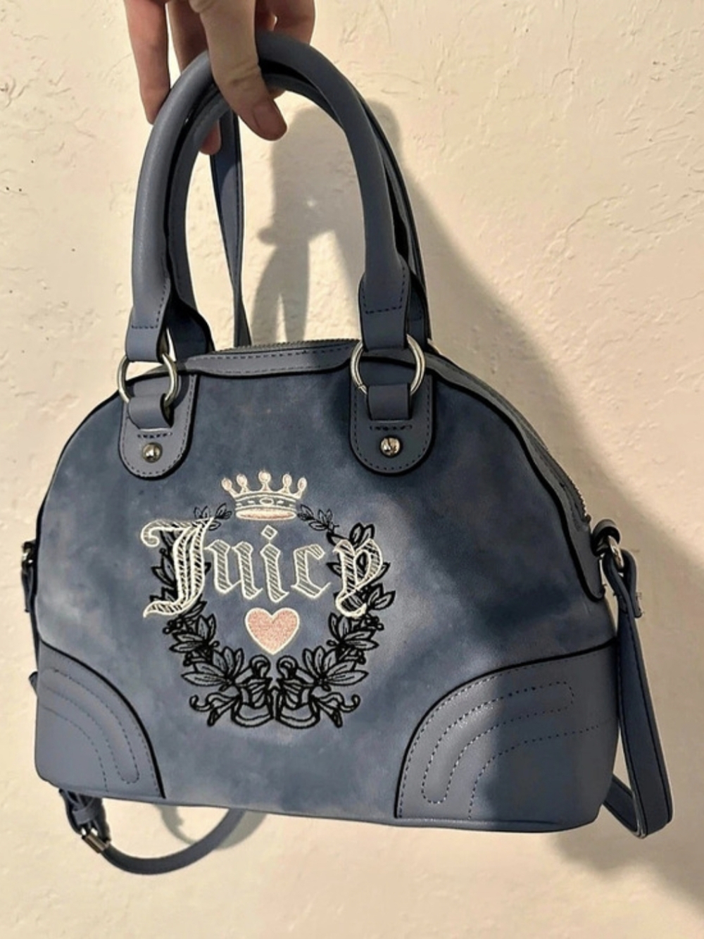 Juicy Couture Heritage Dome Satchel Gray